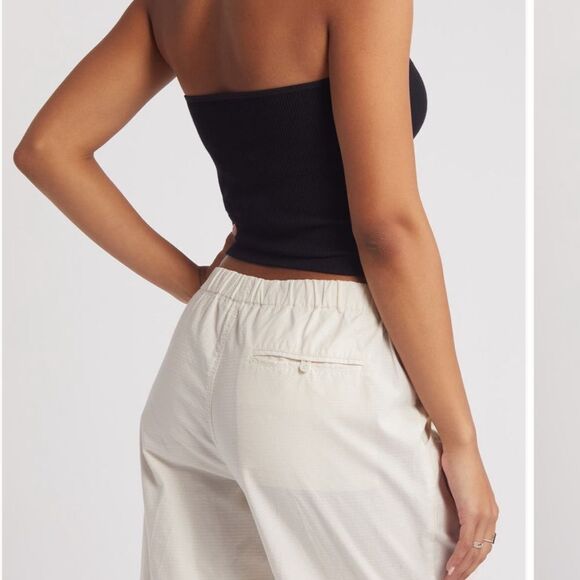 BP Beige Ribbed Halter Top Size Medium Large - Picture 4 of 8